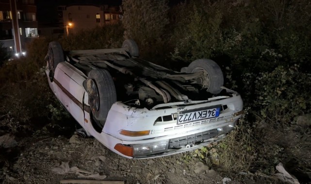Samsun'da otomobil takla attı: 1 ölü