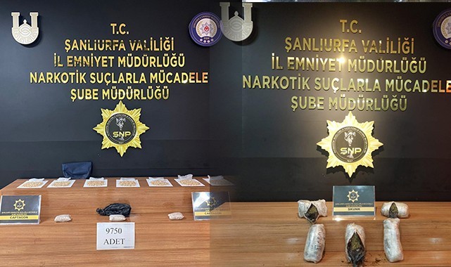 Şanlıurfa'da kilolarca uyuşturucu yakalandı! 8 gözaltı