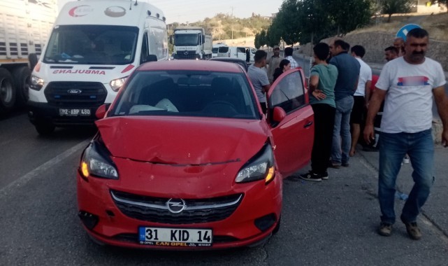 Yola dökülen yağ kazayı beraberinde getirdi