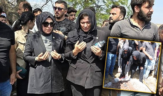 Aralarında Urfalı vekilin de olduğu milletvekilleri Narin'in cenazesinde poz verdi