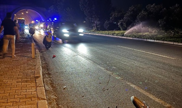 Bariyerlere çarpan motosikletin sürücüsü öldü