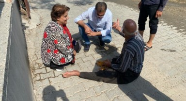Bozova'da eşbaşkanlardan engelli vatandaşa yardım eli