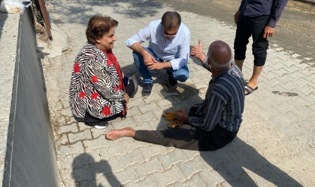Bozova'da eşbaşkanlardan engelli vatandaşa yardım eli