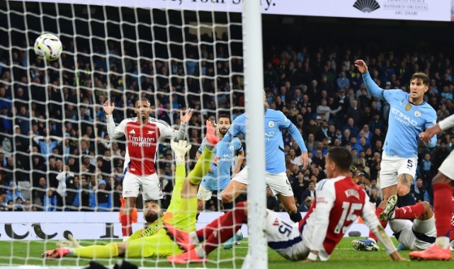 City, Arsenal karşısında son dakikada 1 puan aldı