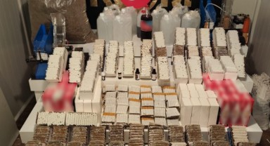 Çok sayıda kaçak tütün ürünü ve kaçak alkol ele geçirildi