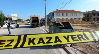 Çöp kamyonunun çarptığı bisikletli çocuk öldü