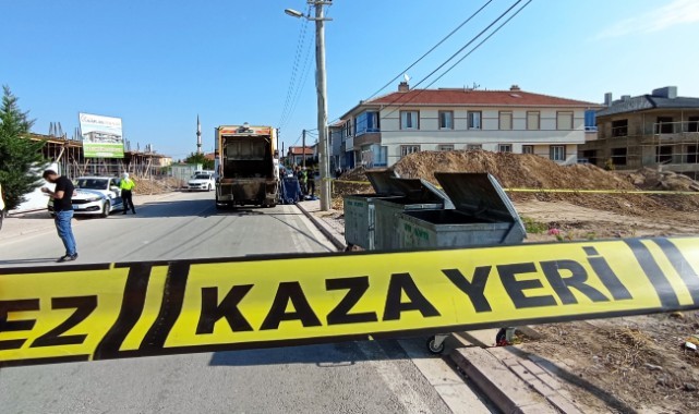 Çöp kamyonunun çarptığı bisikletli çocuk öldü