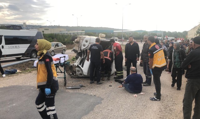 İşçi servisinde can pazarı! 13 işçi yaralandı