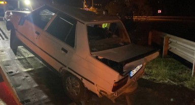 Kazaya karışan yabancı uyruklu sürücü alkollü çıktı
