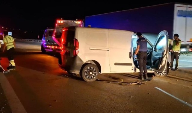 Kontrolden çıkan araç bariyerlere çarptı: 1 ölü, 1 yaralı