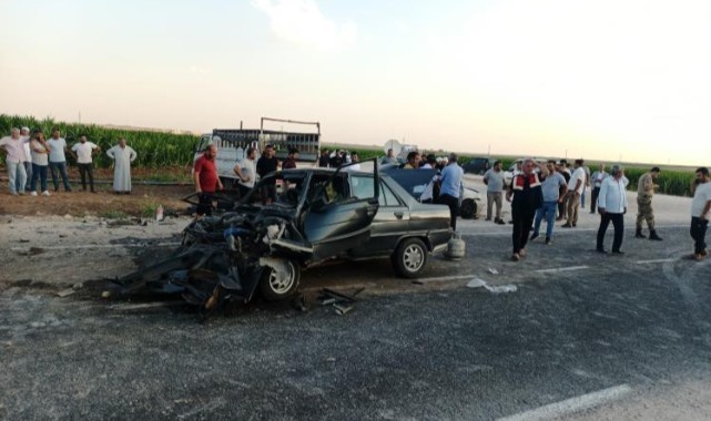 Mardin'de iki otomobil çarpıştı: 9 yaralı