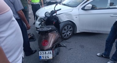 Mardin'de otomobil ile motosiklet çarpıştı: 1 yaralı