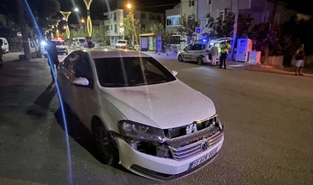 Motosiklet ile otomobil çarpıştı: 2 yaralı