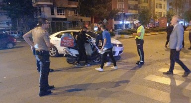 Motosikletle otomobil çarpıştı: 1 yaralı