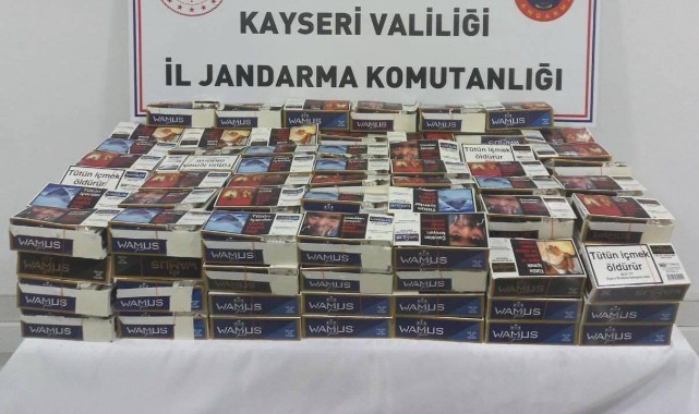 Nakliye aracında 40 bin adet kaçak sigara bulundu