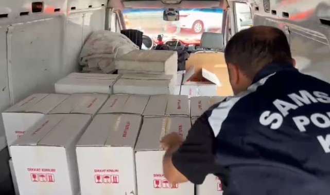 Samsun'da 2 ton etil alkol ele geçirildi