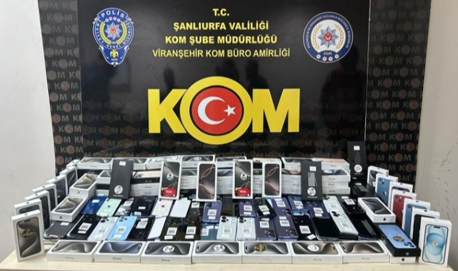 Şanlıurfa’da 12 milyon TL değerinde kaçak cep telefonu yakalandı!