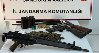 Siverek'te uzun namlulu silah ve çok sayıda tabanca yakalandı!