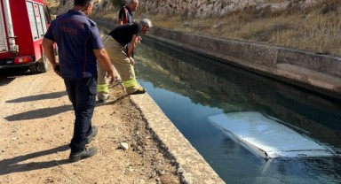 Sulama kanalına düşen araçtaki 4 çocuk yaralandı