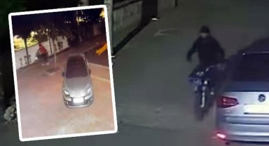 Urfa'da gece saatlerinde motosikleti çaldılar! İşte o anlar