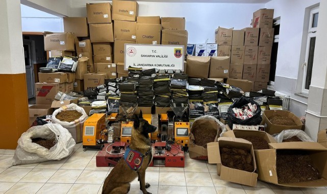 4 milyon liralık kaçak sigara malzemeleri ele geçirildi: 1 gözaltı