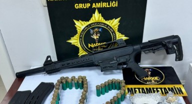 Araç altına zulalanmış uyuşturucu bulundu