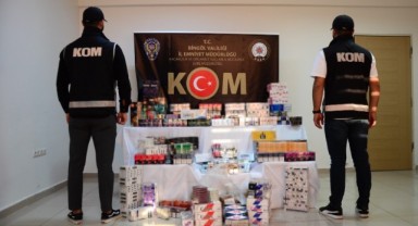 Çok sayıda kaçak ürün ele geçirildi