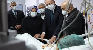 Cumhurbaşkanı Erdoğan'dan Ayşenur Gök'e geçmiş olsun ziyareti