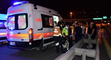 ‘Dur’ ihtarına uymayan motosiklet polis memuruna çarptı