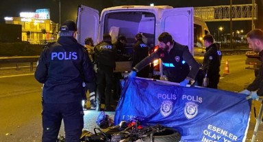 Esenler'de motosiklet asfalt yenileme aracına çarptı: 1 ölü