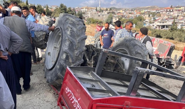 Hatay’da traktör devrildi: 4 yaralı