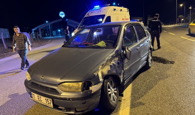 Kamyonet ile otomobil çarpıştı: 1 yaralı