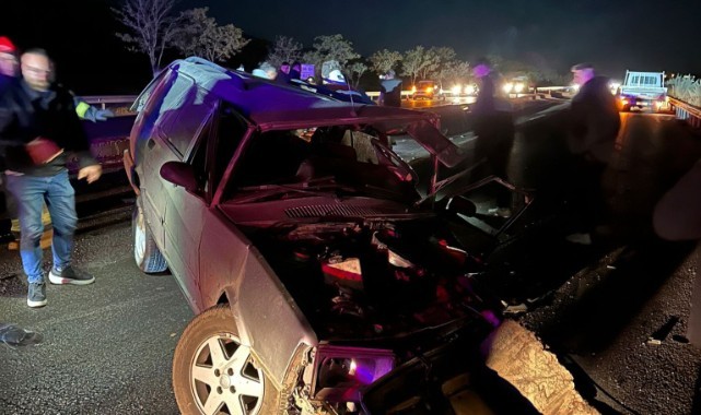 Manisa’da feci kaza,otomobiller çarpıştı: 2’si ağır 6 yaralı