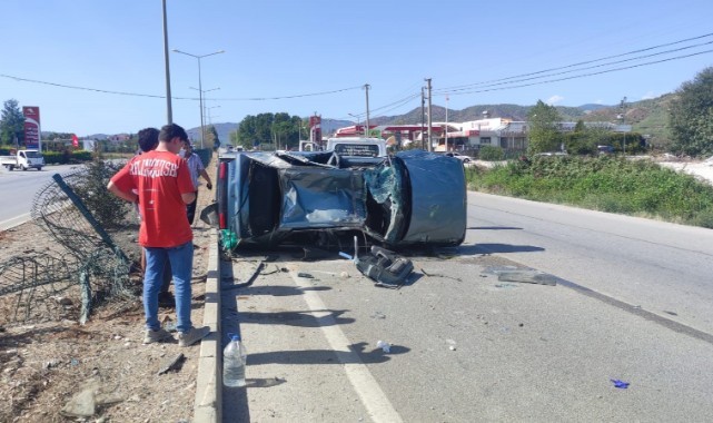 Otomobil takla attı: 2 yaralı