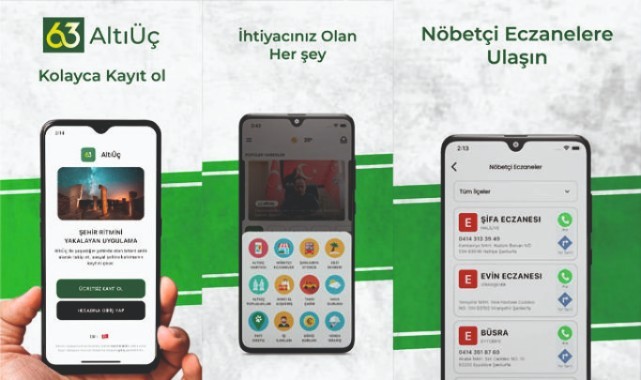 Şanlıurfa'ya özel yerli ve milli uygulama: “Altı Üç”  şehrin tüm ihtiyaçlarını tek platformda sunuyor