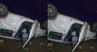 Siverek’te otomobil takla attı: 1 ölü, 1 yaralı