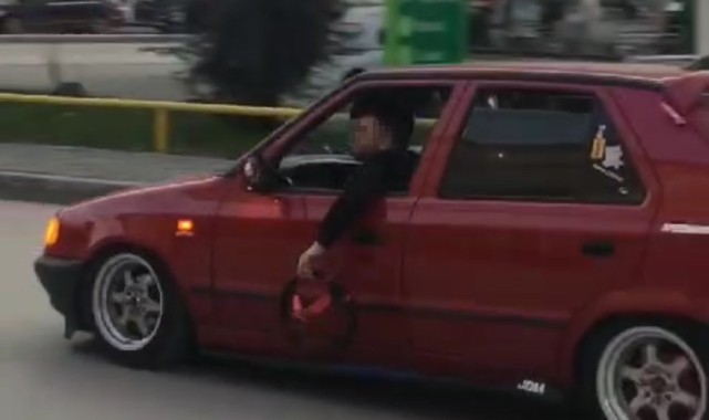 Tehlikeli sürücü emniyet ekiplerini harekete geçirdi