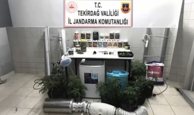 Uygulamada uyuşturucu, işyerinde uyuşturucu çadırı ele geçirildi