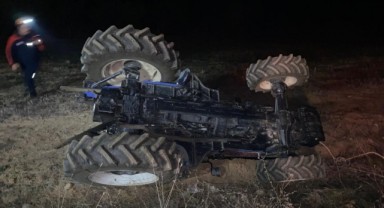Amasya’da traktör devrildi: 1 yaralı