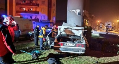 Balıkesir'de feci trafik kazası: 1 ölü