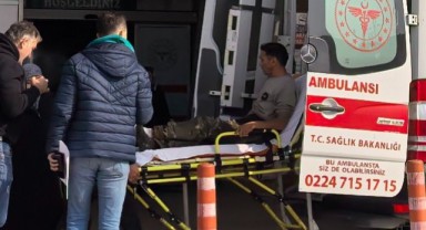 Bursa'da motorlu testere ile odun yerine ayağını kesti