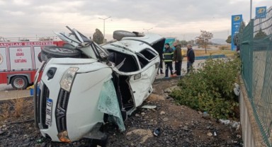 Elazığ'da otomobil takla attı! Yaralılar var