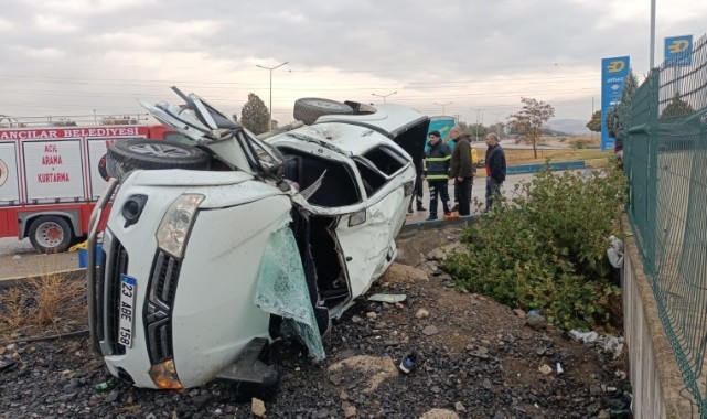 Elazığ'da otomobil takla attı! Yaralılar var