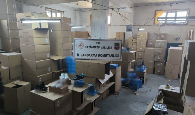 Gaziantep’te sahte ayakkabı operasyonu
