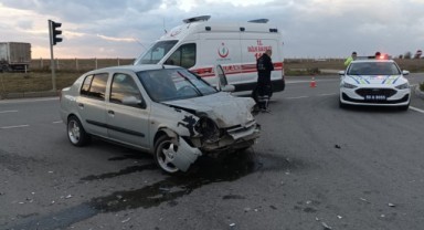 Işık ihlali kazaya neden oldu: 1 yaralı