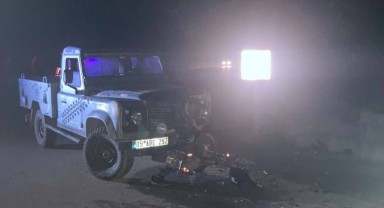 Kamyonet ile motosiklet çarpıştı: 1 ölü