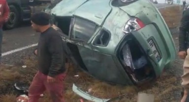 Kontrolden çıkan otomobil takla attı: 1 yaralı