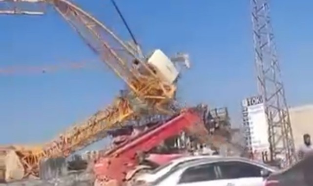 Kule vinci devrildi, operatör hayatını kaybetti