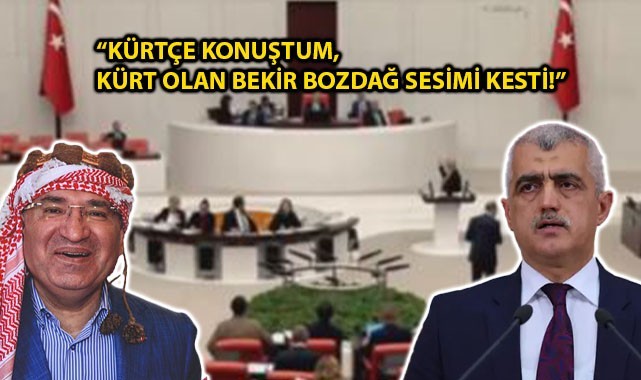 Kürtçe konuşan DEM'li vekilin sesi kesildi! "Kürtçe konuştum, Kürt olan Bekir Bozdağ sesimi kesti!"