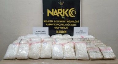 Mardin'de 56 kilo 200 gram uyuşturucu ele geçirildi